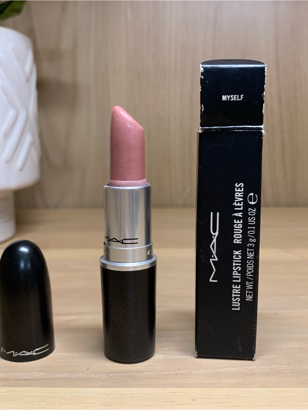 MAC Cosmetics Lustre Lipstick in Muted Rose Pink (Myself)